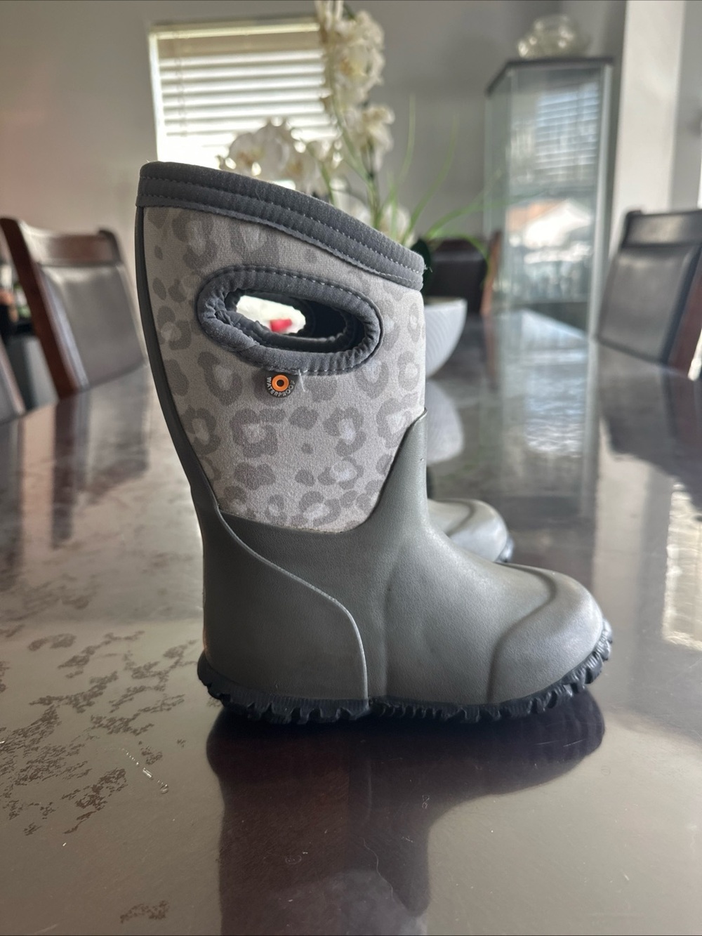 Bogs K Durham Leopard rain boots